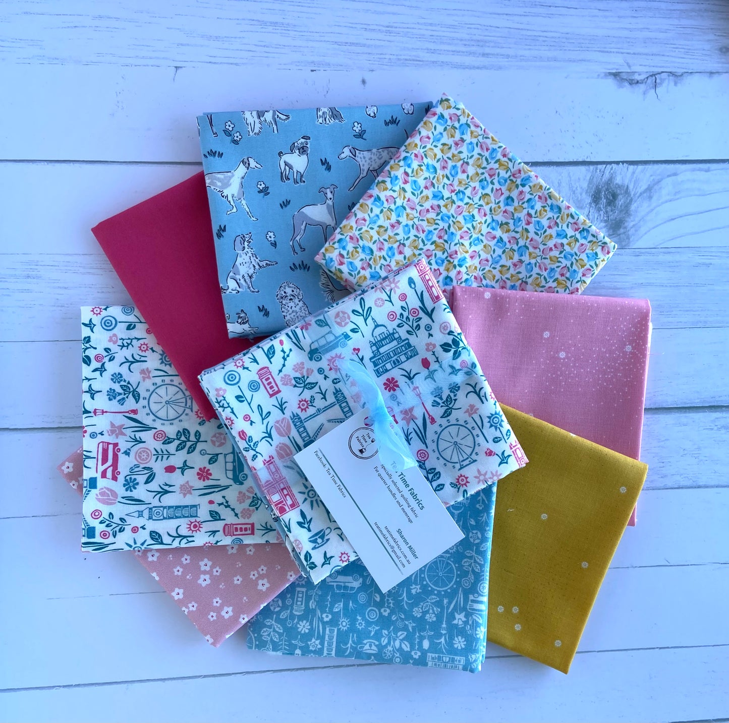 'Walk in the Park' Fat Quarter Bundle 8 Fat Quarters