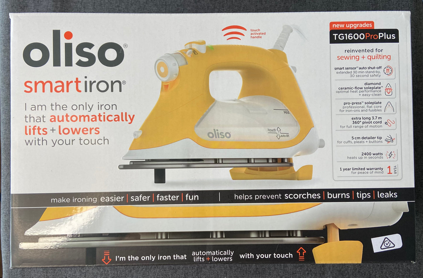 Oliso Smart Iron ProPlus Yellow