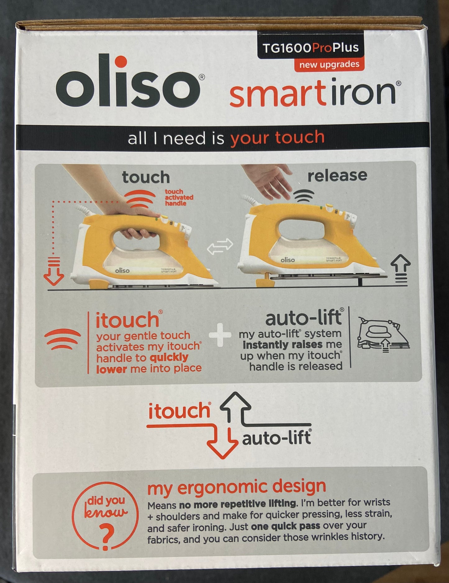 Oliso Smart Iron ProPlus Yellow