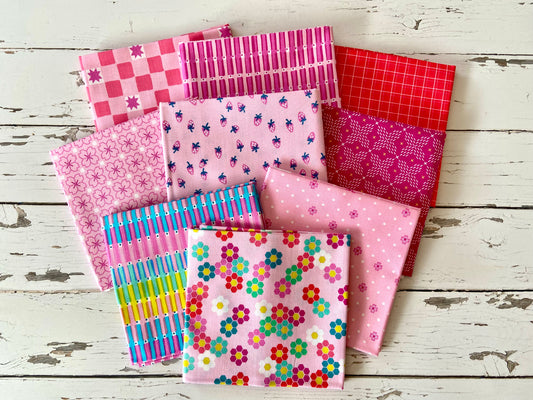 50% Off!! Color Pop Playground 9 Fat Quarter Bundle