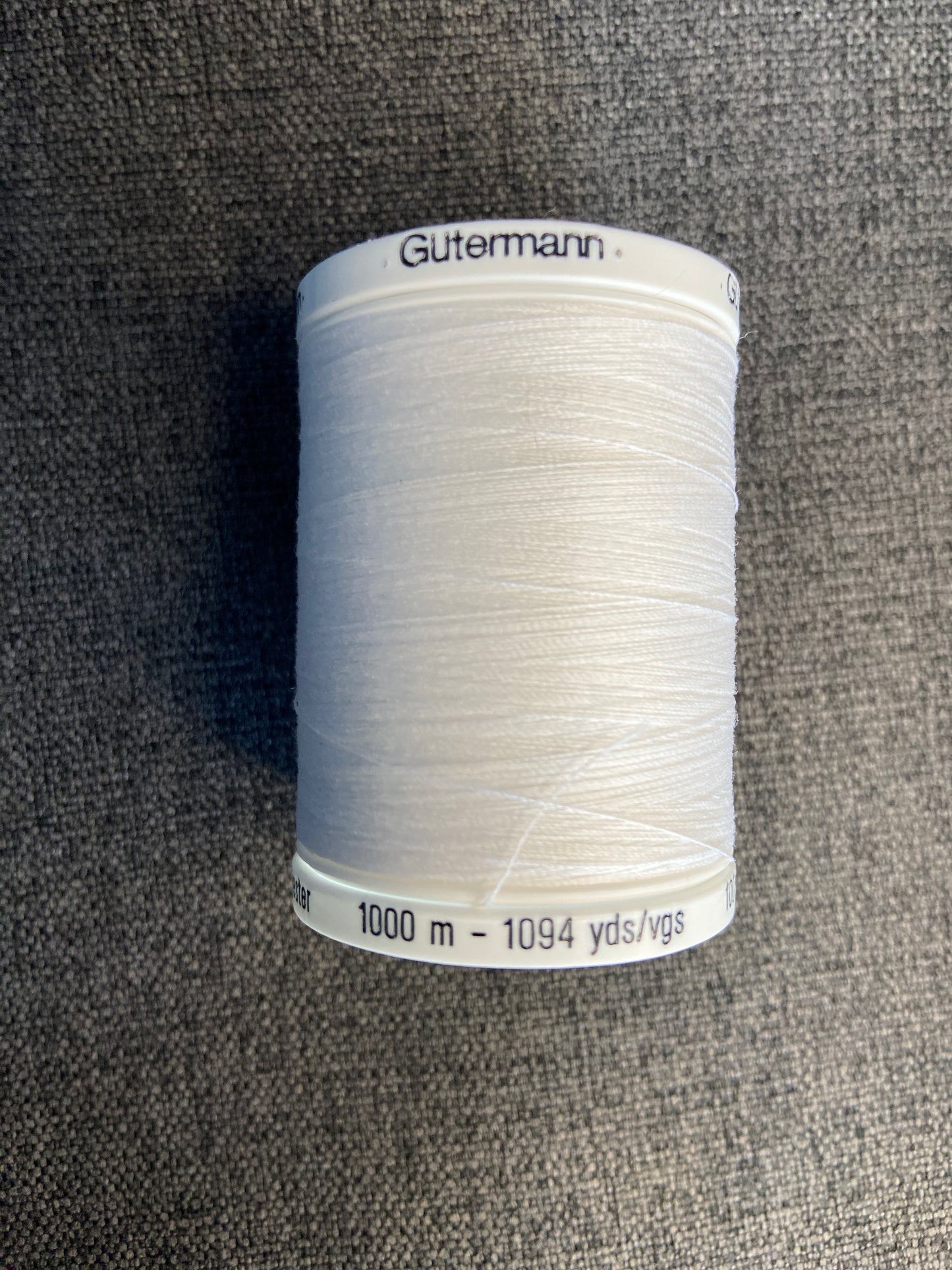 Gutermann 100% Polyester Sew-All Thread 1000m colour 800 White