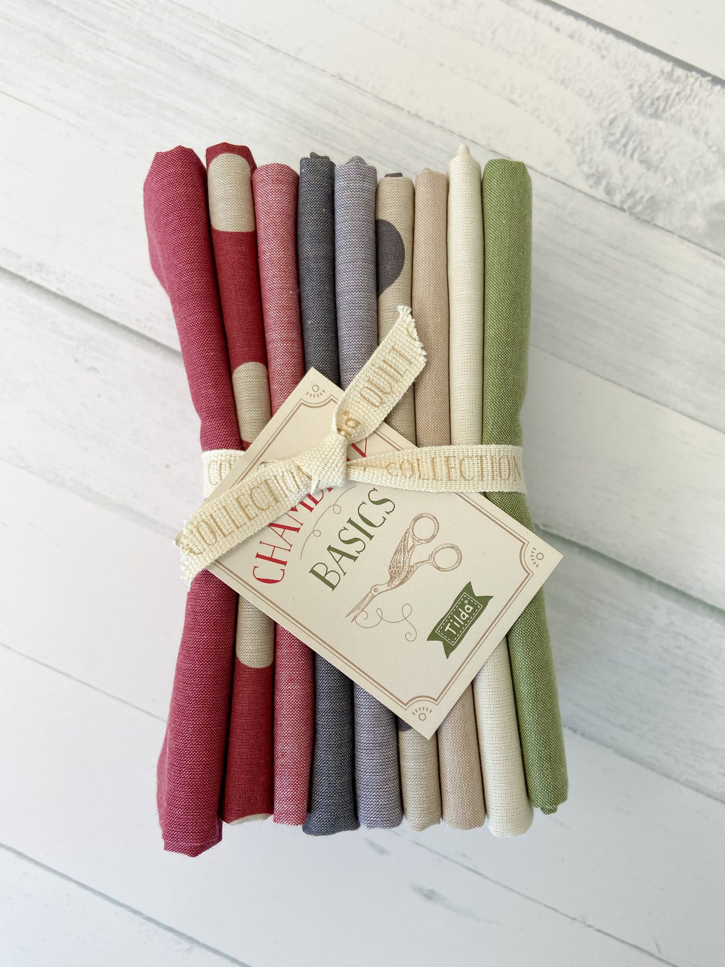 Chambray Winter 9 Fat Quarter Bundle - Tilda Creating Memories