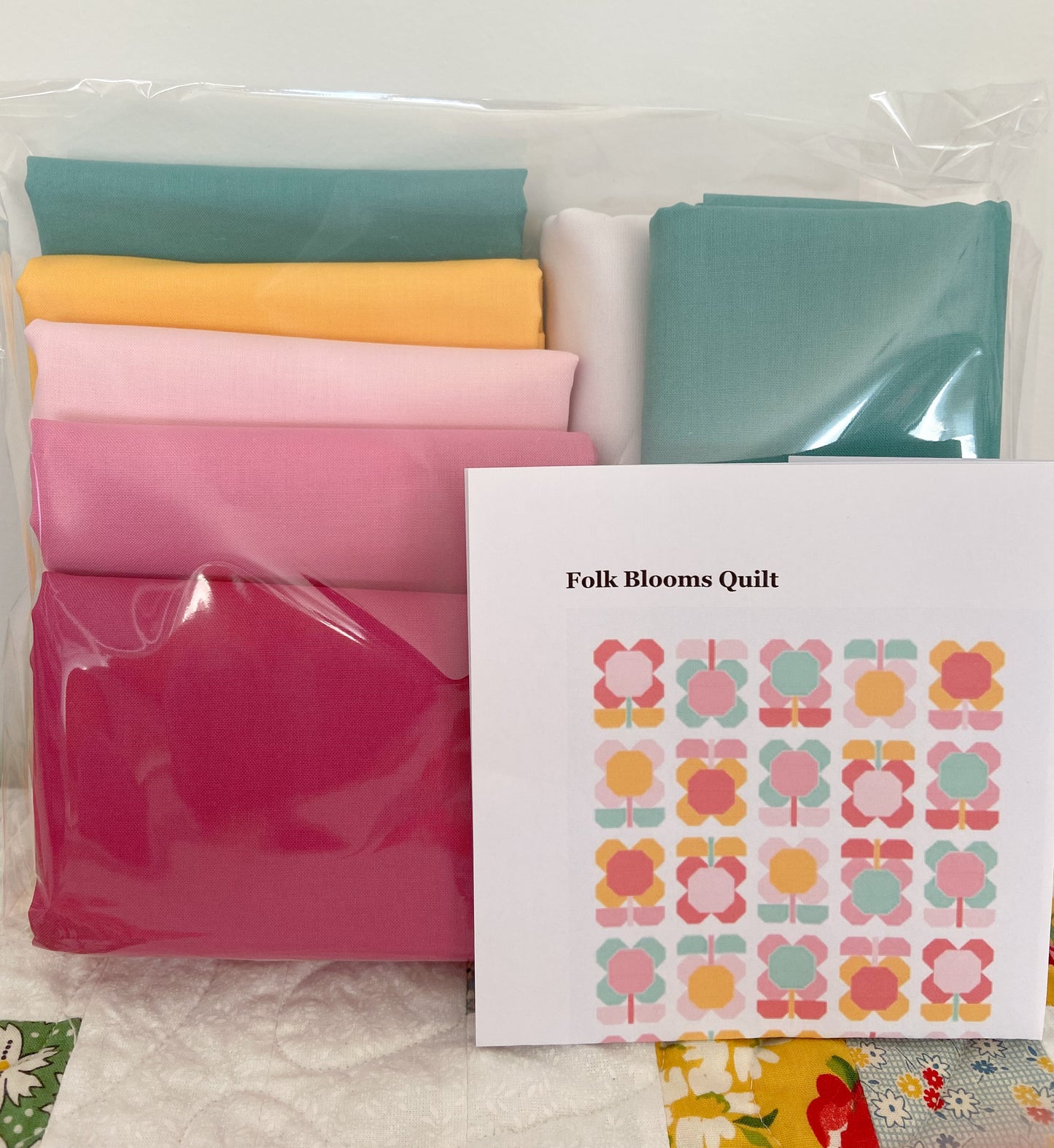 Folk Blooms Quilt Kit - Pen and Paper Patterns