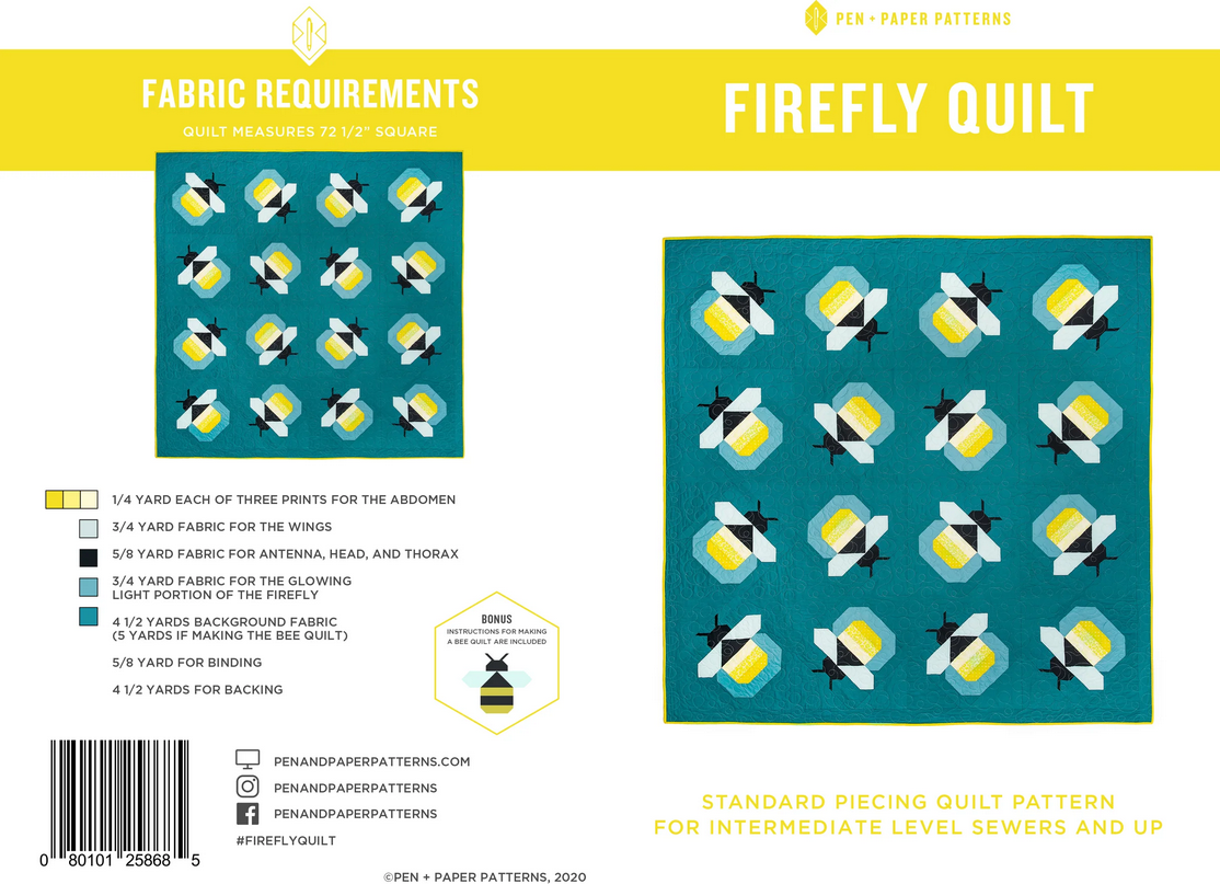 Pen + Paper Patterns Firefly Quilt Pattern