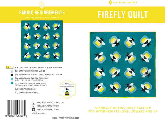 Pen + Paper Patterns Firefly Quilt Pattern