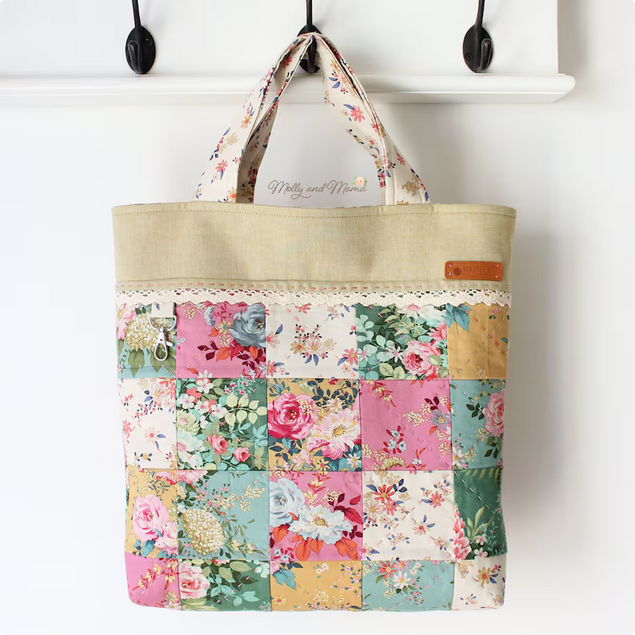 Clara Tote Bag Sewing Pattern by Molly and Mama