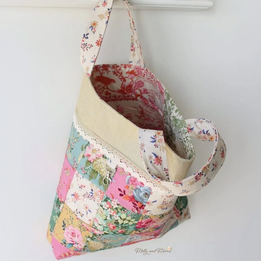 Clara Tote Bag Sewing Pattern by Molly and Mama