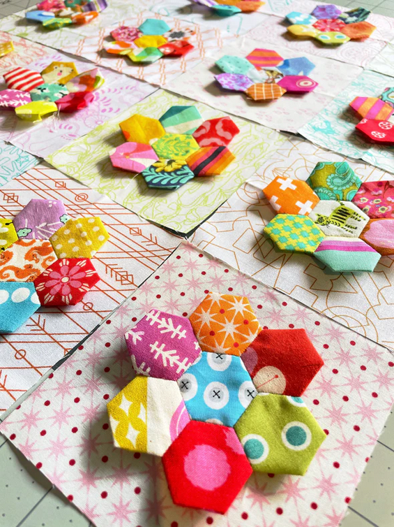 Tussie Mussie Mini Pattern, Acrylic Template and Papers by Emma Jean Jansen