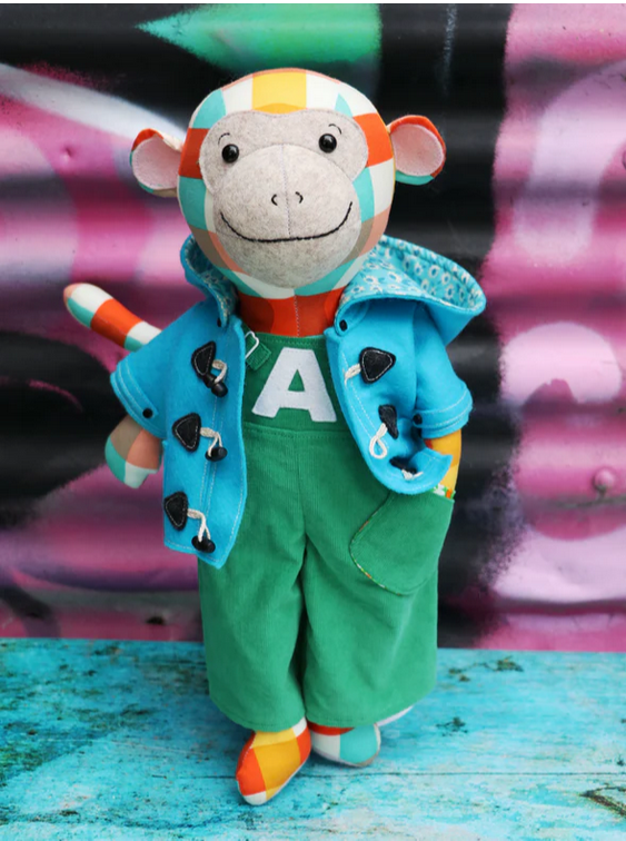 Archie: Monkey Sewing Pattern by Jodie Carleton of RicRac