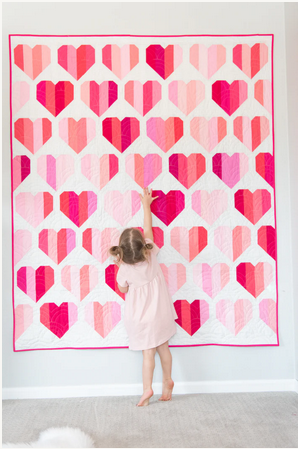 Infinte Hearts Paper Pattern by Quilty Love