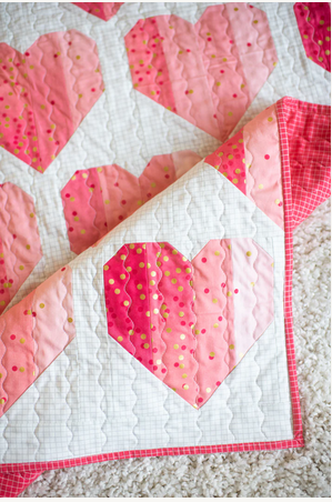 Infinte Hearts Paper Pattern by Quilty Love