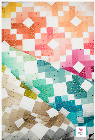 Ombre Gems Paper Pattern by Quilty Love