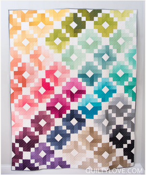 Ombre Gems Paper Pattern by Quilty Love