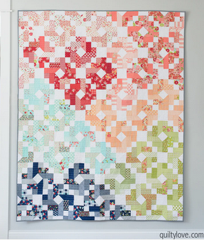 Ombre Gems Paper Pattern by Quilty Love