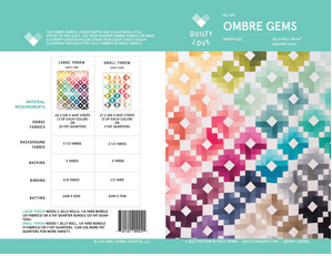 Ombre Gems Paper Pattern by Quilty Love