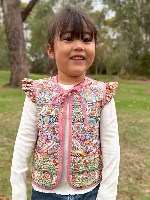 Harmony Girls Reversible Vest by Melly and Me