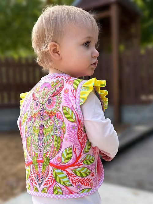 Harmony Baby Sized Reversible Vest by Melly and Me