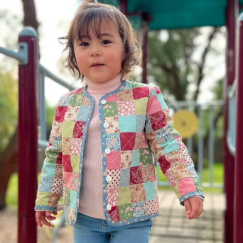 Tic Tac Toe Children's Patchwork Jacket by Melly and Me