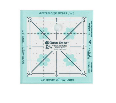Lori Holt Cute Cuts Trim-it Ruler 2 3/4" x 2 3/4"