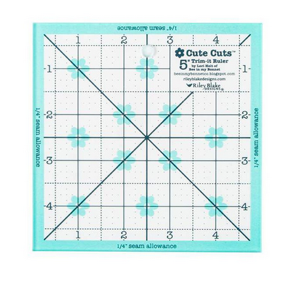 Lori Holt Cute Cuts Trim-it Ruler 5" x 5"