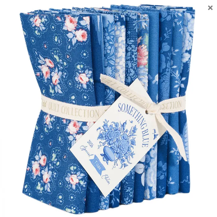 **PREORDER** Tilda Something Blue 10 Fat Quarter Bundle Dark