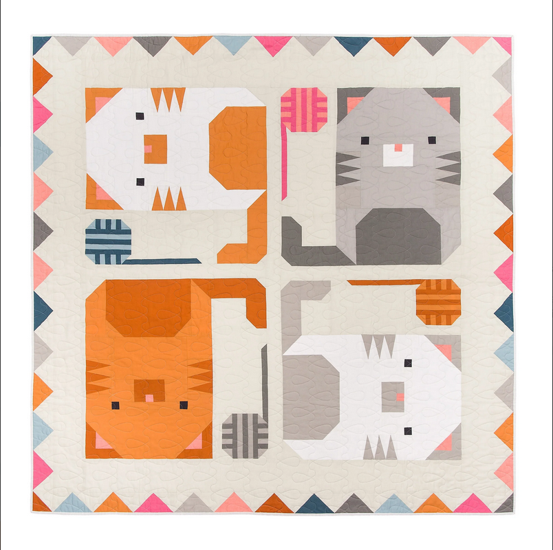 Pen + Paper Patterns Kitten Around Quilt