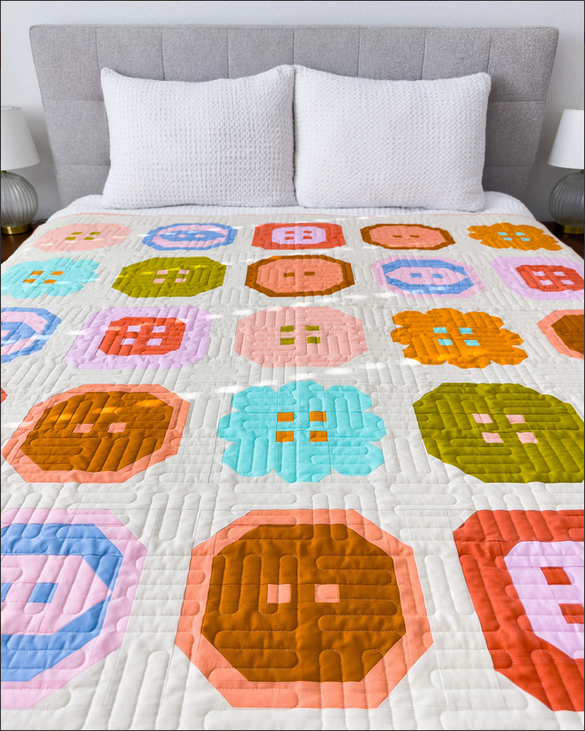 Pen + Paper Patterns Buttoned Up Quilt Pattern