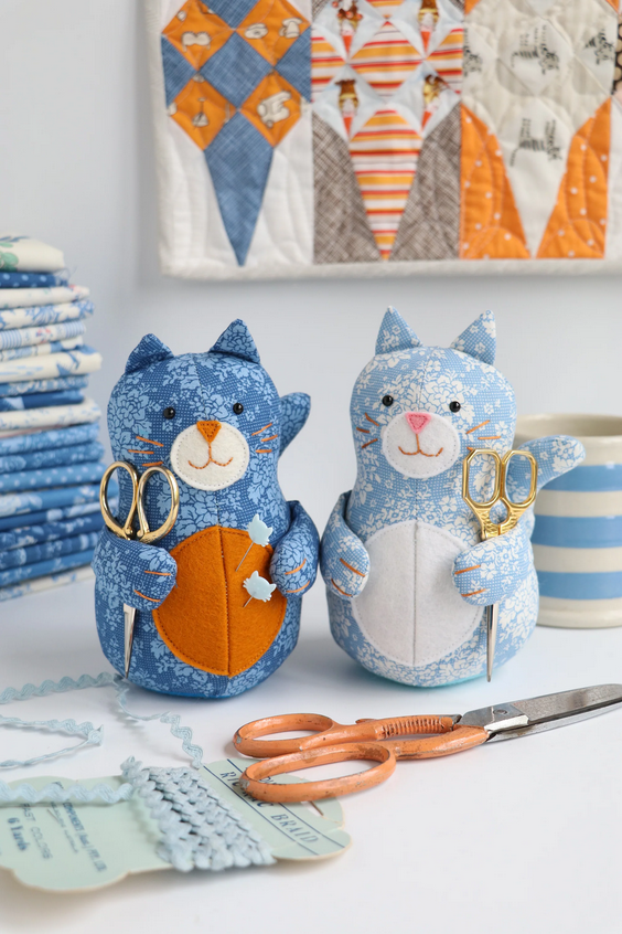 The Cat's Meow Pincushion Pattern by Jodie Carleton of RicRac