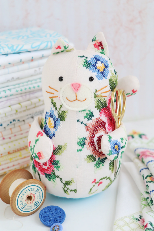 The Cat's Meow Pincushion Pattern by Jodie Carleton of RicRac
