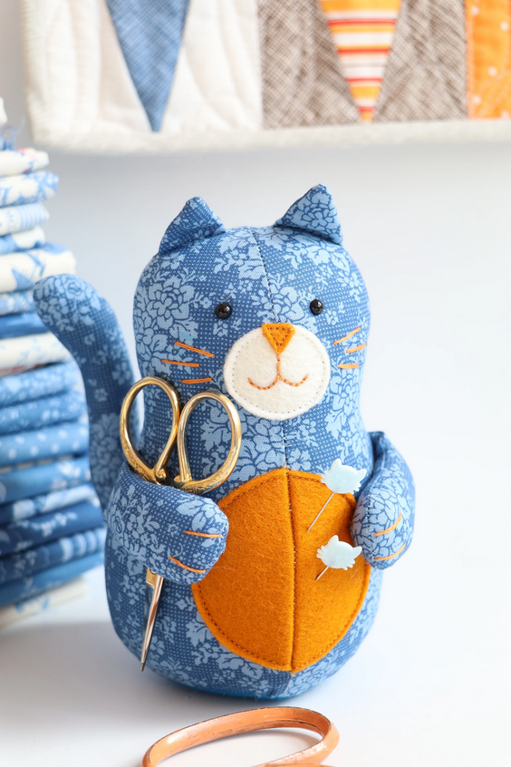 The Cat's Meow Pincushion Pattern by Jodie Carleton of RicRac
