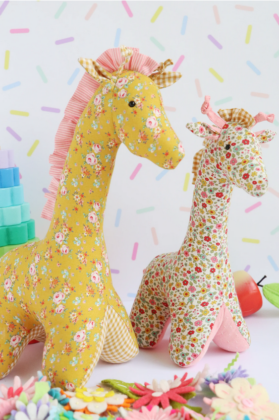 Flannery & Ferg Giraffe Sewing Pattern by Jodie Carleton of RicRac