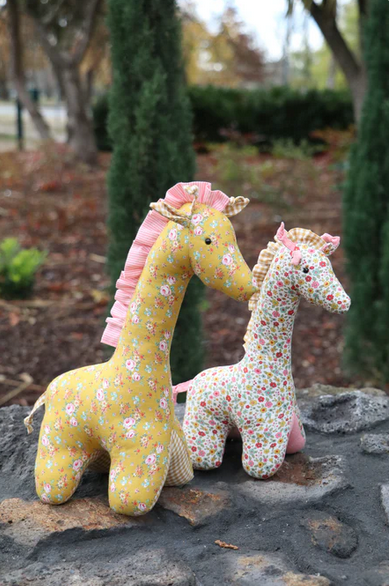 Flannery & Ferg Giraffe Sewing Pattern by Jodie Carleton of RicRac