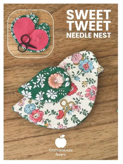 Sweet Tweet Needle Nest Pattern by Nic Vaughan - Craftapalooza Designs