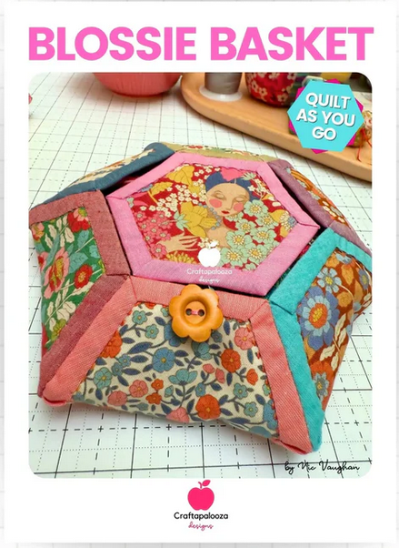 Blossie Basket Pattern and Templates by Nic Vaughan - Craftapalooza Designs